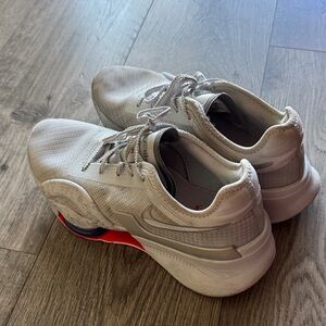 Nike Men's Gray and Red Athletic Shoes